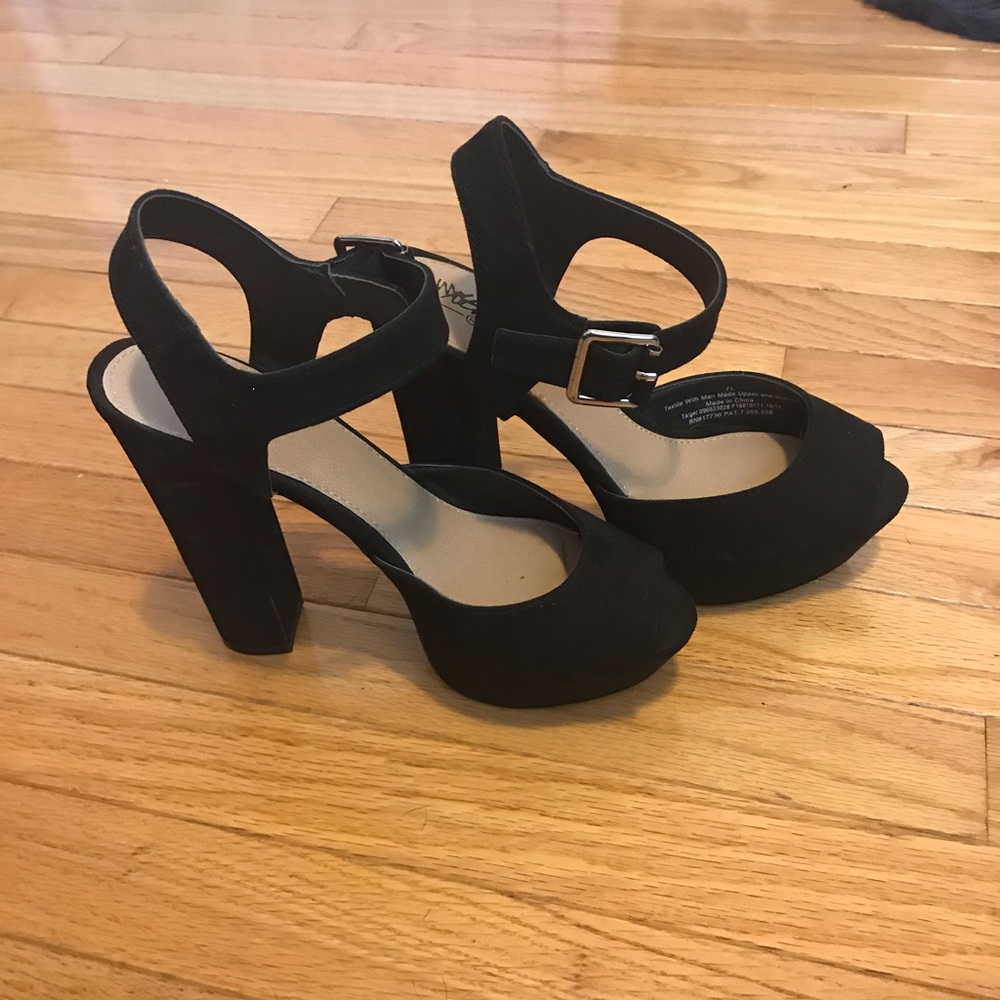 Black high heels